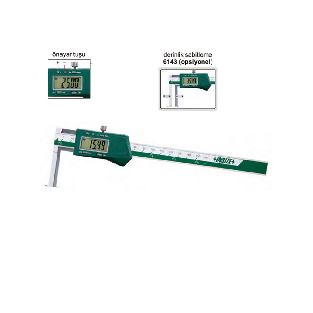 Insize 1520 Dijital İç Kanal Kumpas