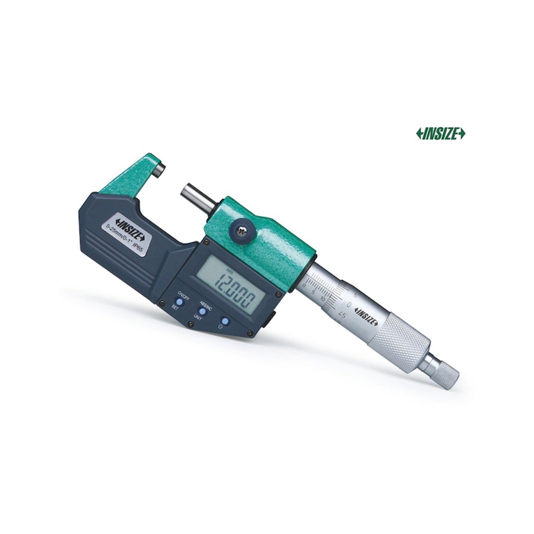 Insize 3101 Dijital Dış Çap Mikrometresi IP65 Bilgi Çıkışlı