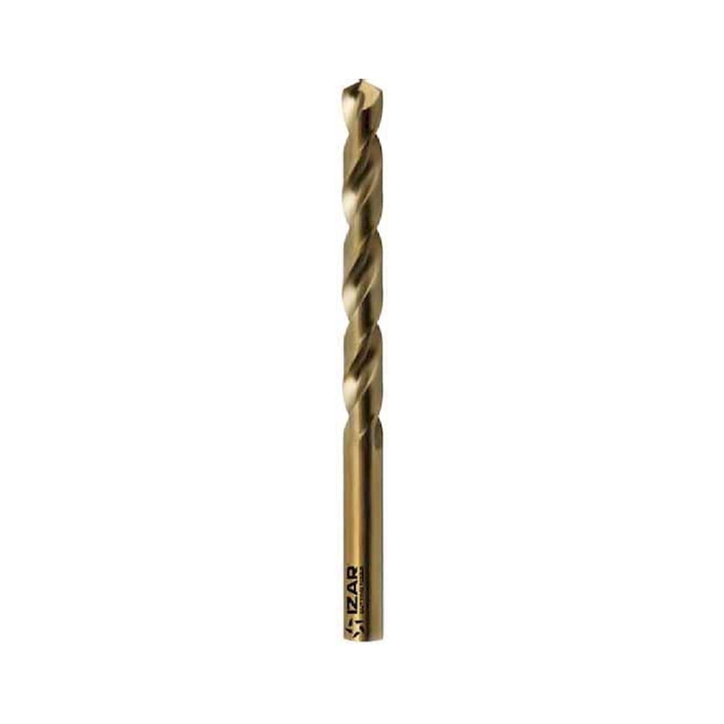 Izar 12,6 mm Cylindrical Shank Drill Bit HSS-E Golden Series Taşlanmış H8 Din338N