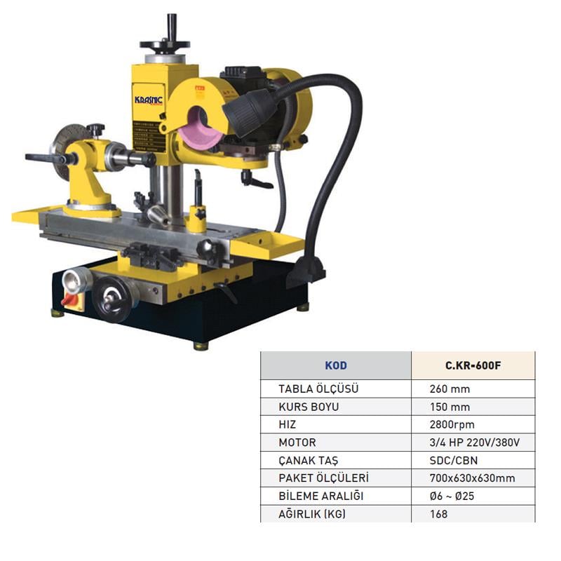 Krasnic C.KR-600F Universal Takım Bileme Makinası