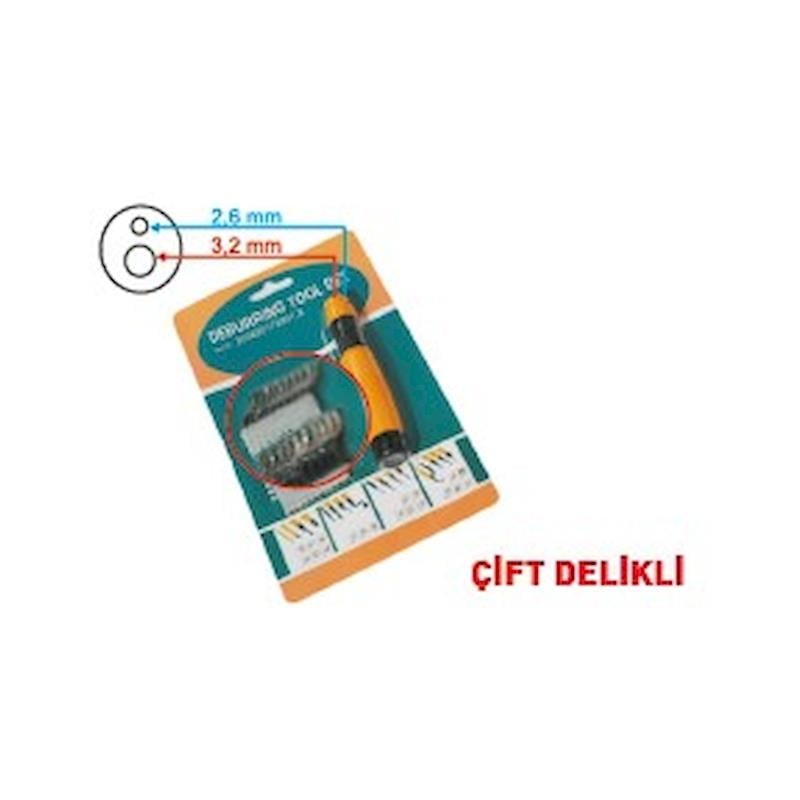 Pld Çapak Alma Raspa Seti Çift Delikli