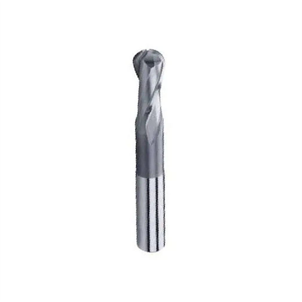 10 MM 2 Ağız Kısa Küresel Parmak Freze HSS