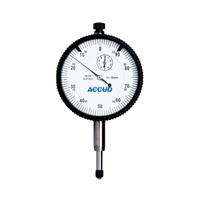 Accud 291 Serisi 10 mm Ters Okumalı Mekanik Komparatör Saati