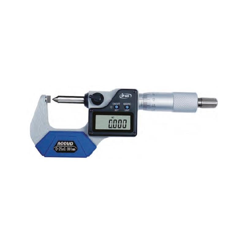 Accud 319-01 Serisi  IP65 0-25mm/0-1'' Dijital Kenar Yükseklik Mikrometresi