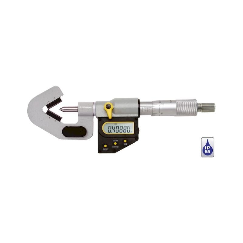 Asimeto 1-15 mm IP65 V-Anvil Digital Micrometer