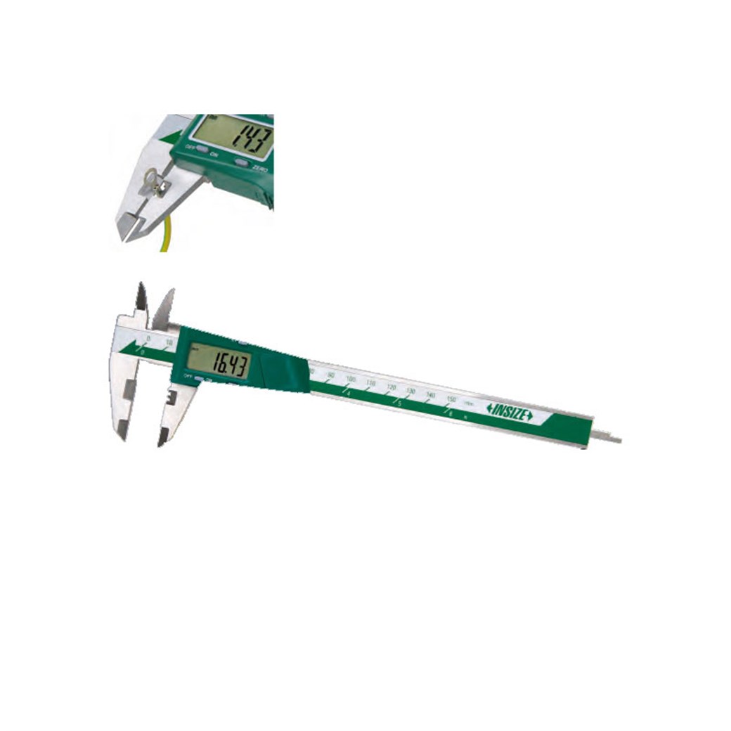 Insize 1165-150A 0-150 мм/0-6'' Цифровой Цифровой штангенциркуль для измерения высоты обжима Выход данных