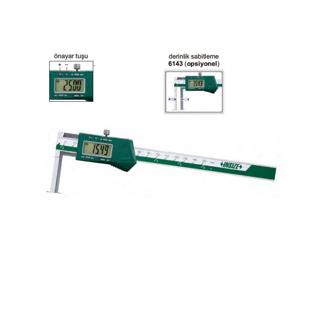 Insize 1520 Dijital İç Kanal Kumpas