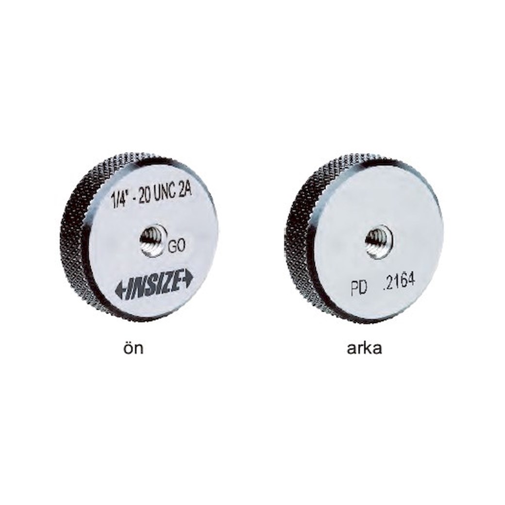 Insize 4121-1G1 UNC 1 1/4'' 1 1/4''x7  2A Кольцевой калибр для резьбы UNC ''Проходит''