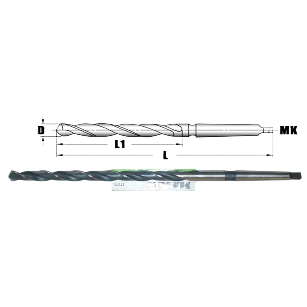 Maier Konik Matkap Ucu HSS Uzun DIN 341 20.5X282