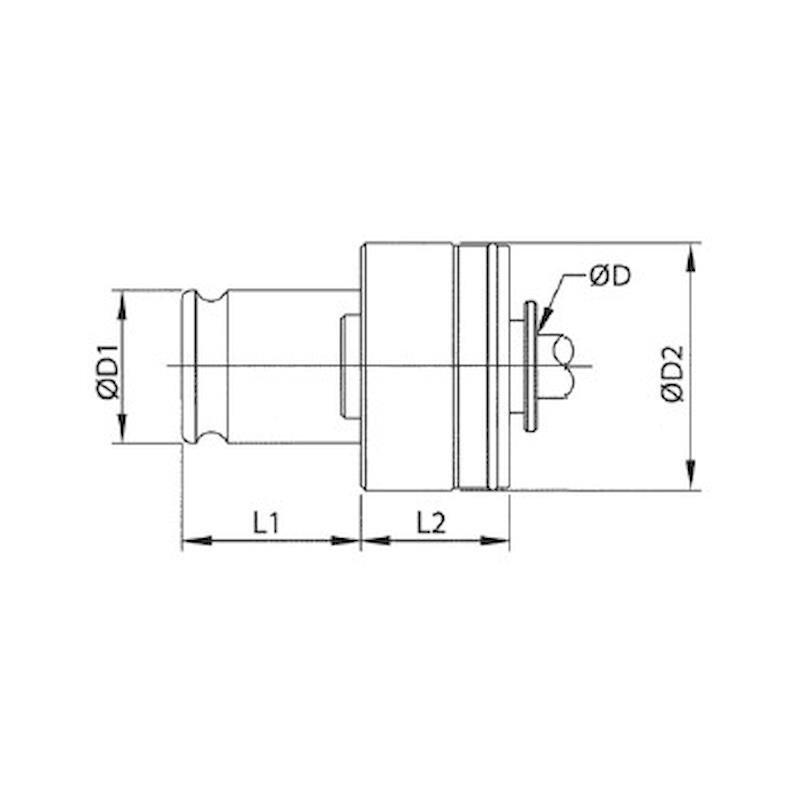 Vertex TC820 Havalı Kılavuz Çekme Adaptörü Din371