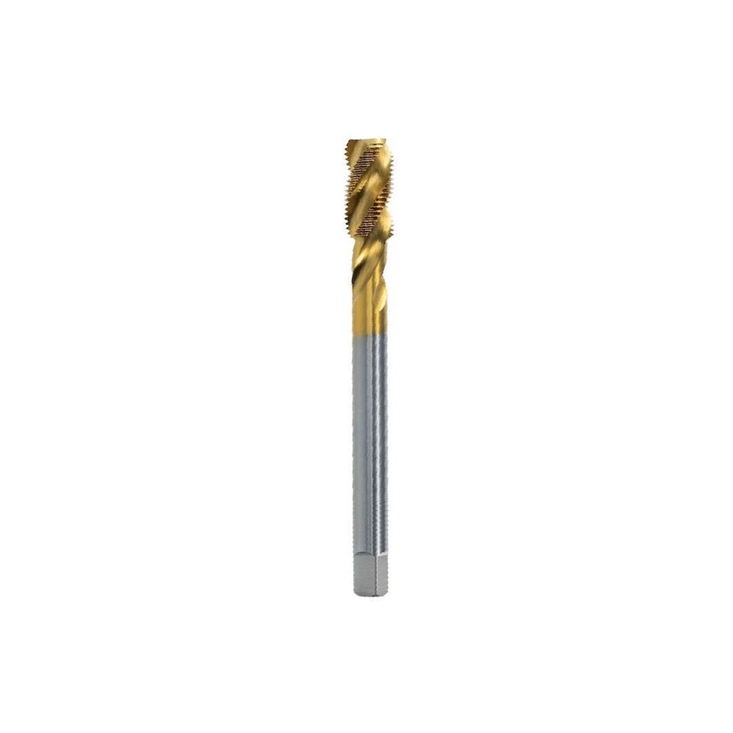 Völkel G1''x11 Helical Grooved Tin Coated Machine Tap Form C HSS-E Din5156