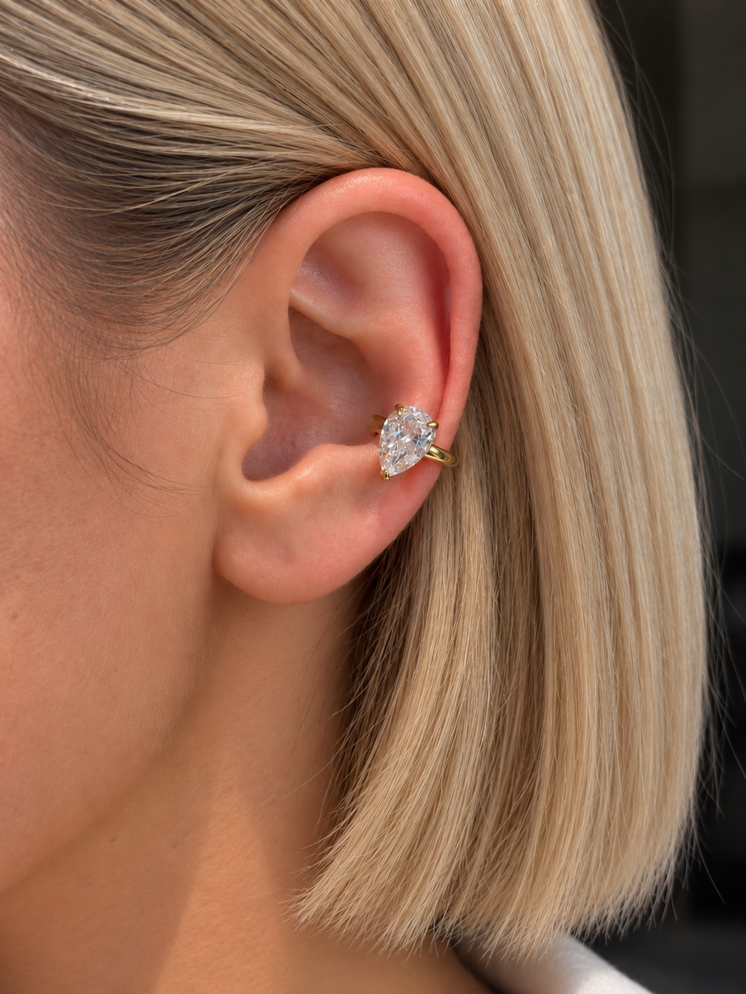 Damla Taş Detaylı Earcuff