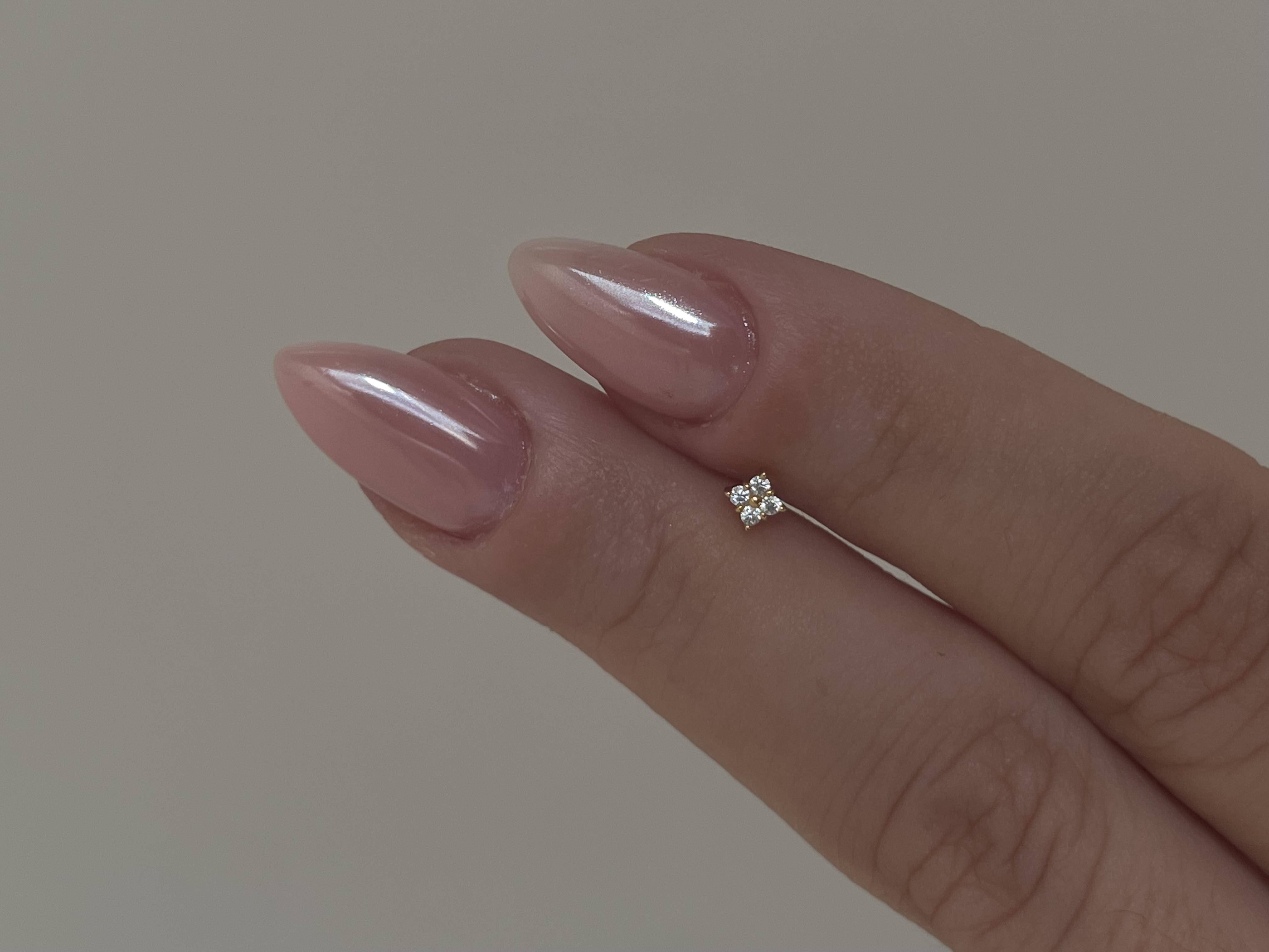 Dört Taşlı Piercing