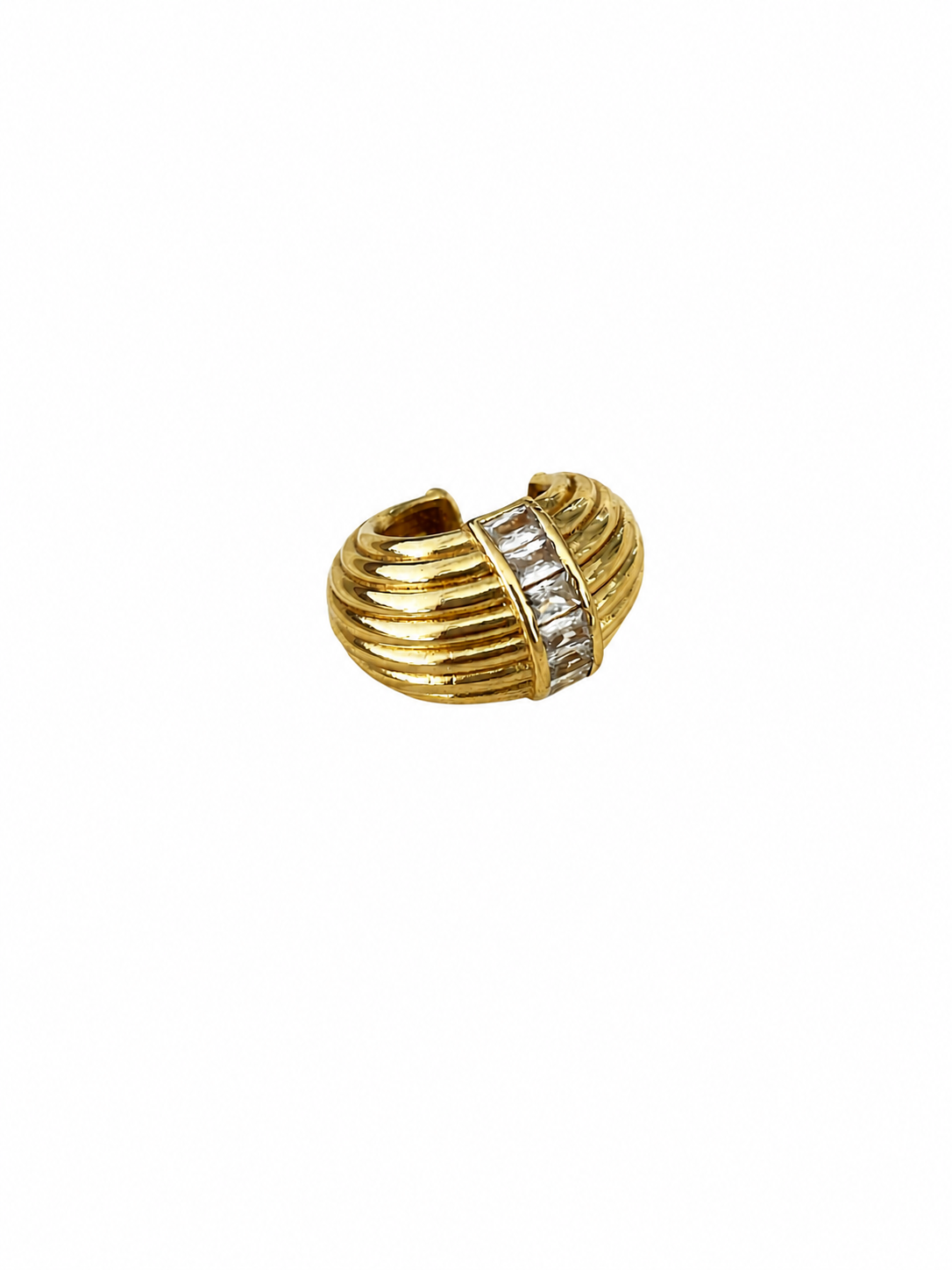 Kenarı Taşlı Kalın Earcuff