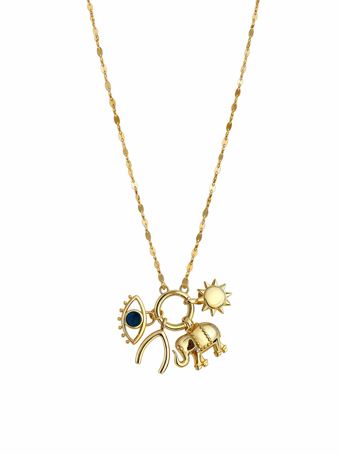 Kilit Detaylı Figürlü Kolye