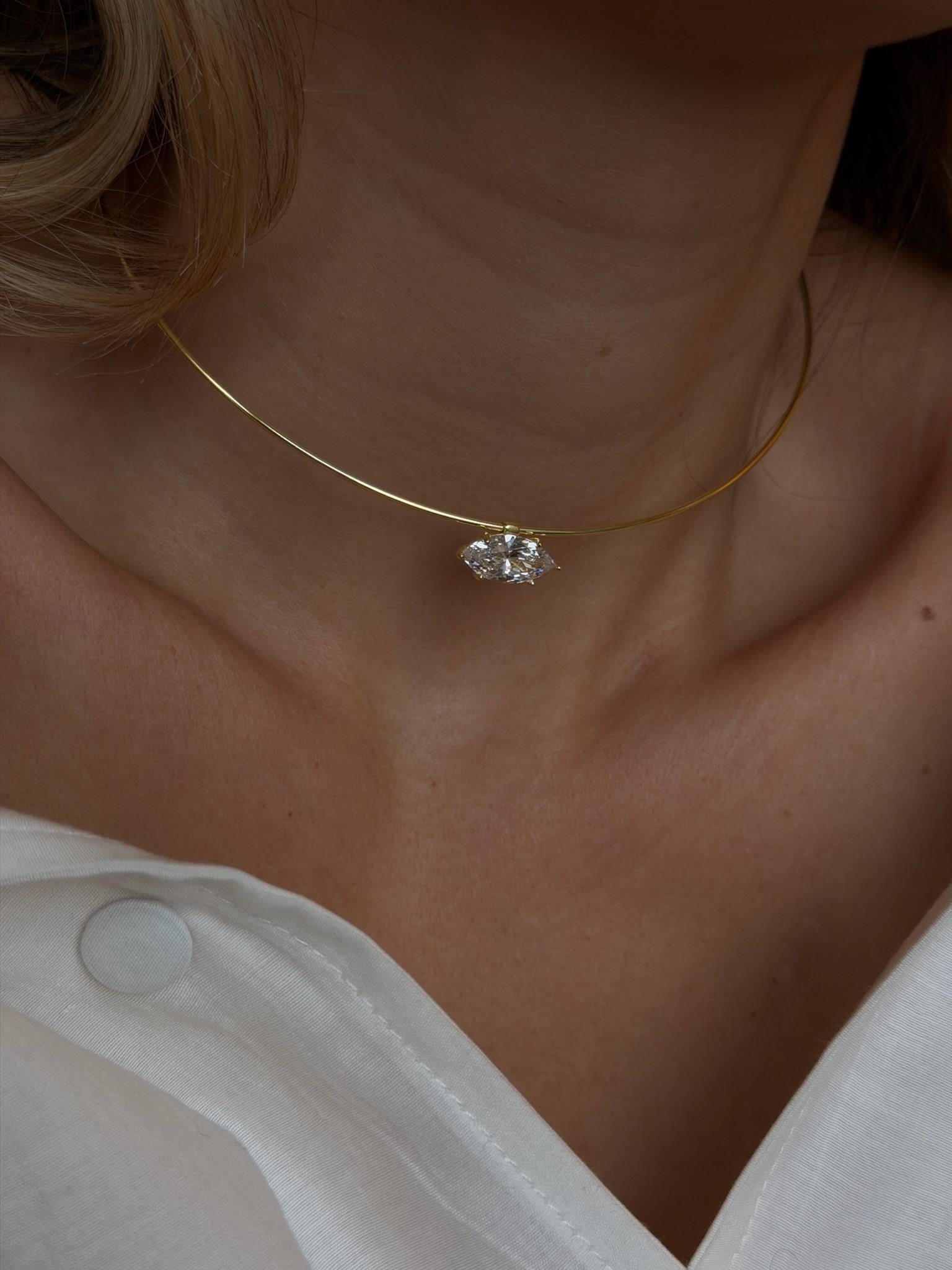 Markiz Taşlı Choker Kolye