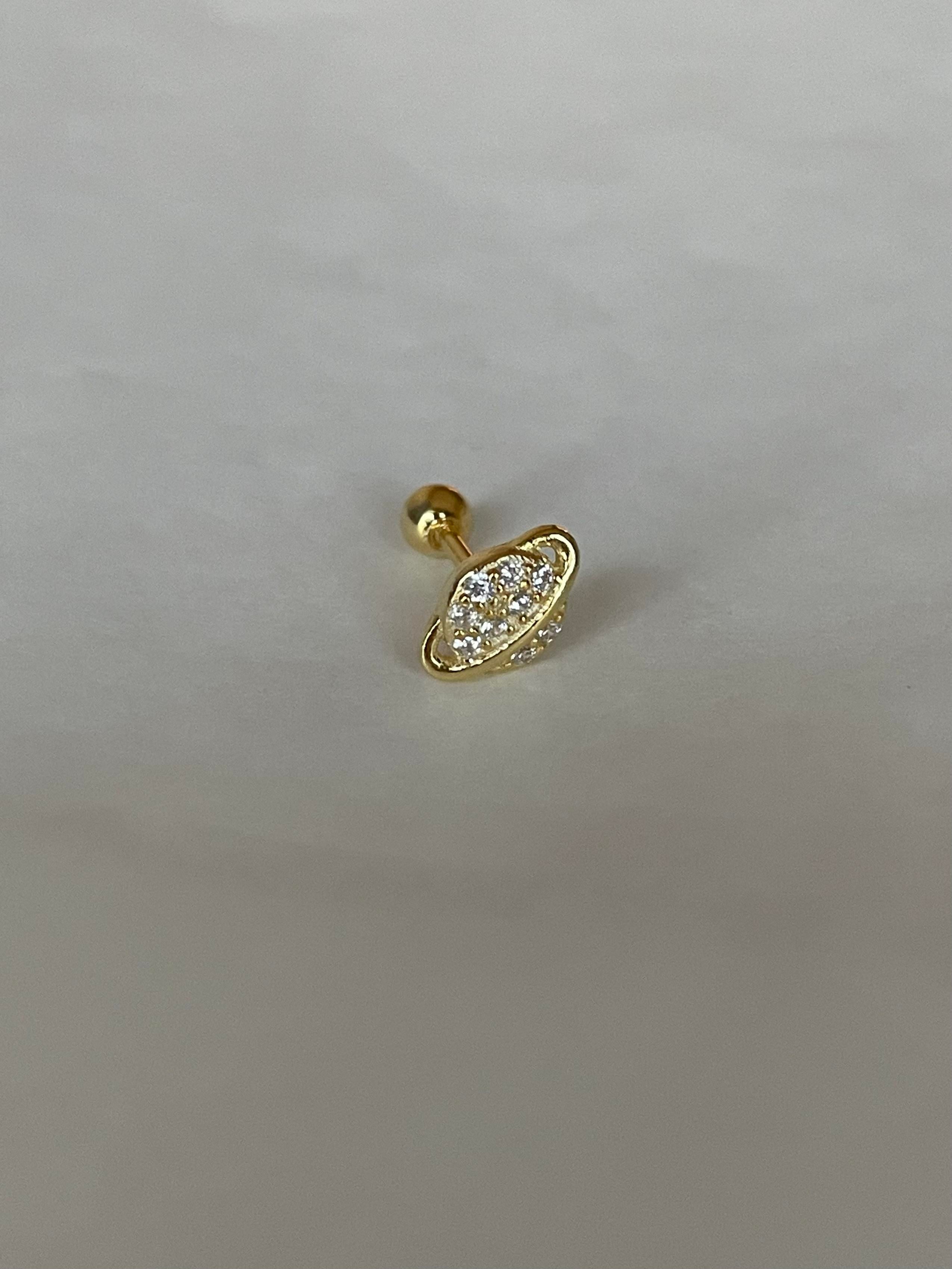 Taşlı Satürn Piercing