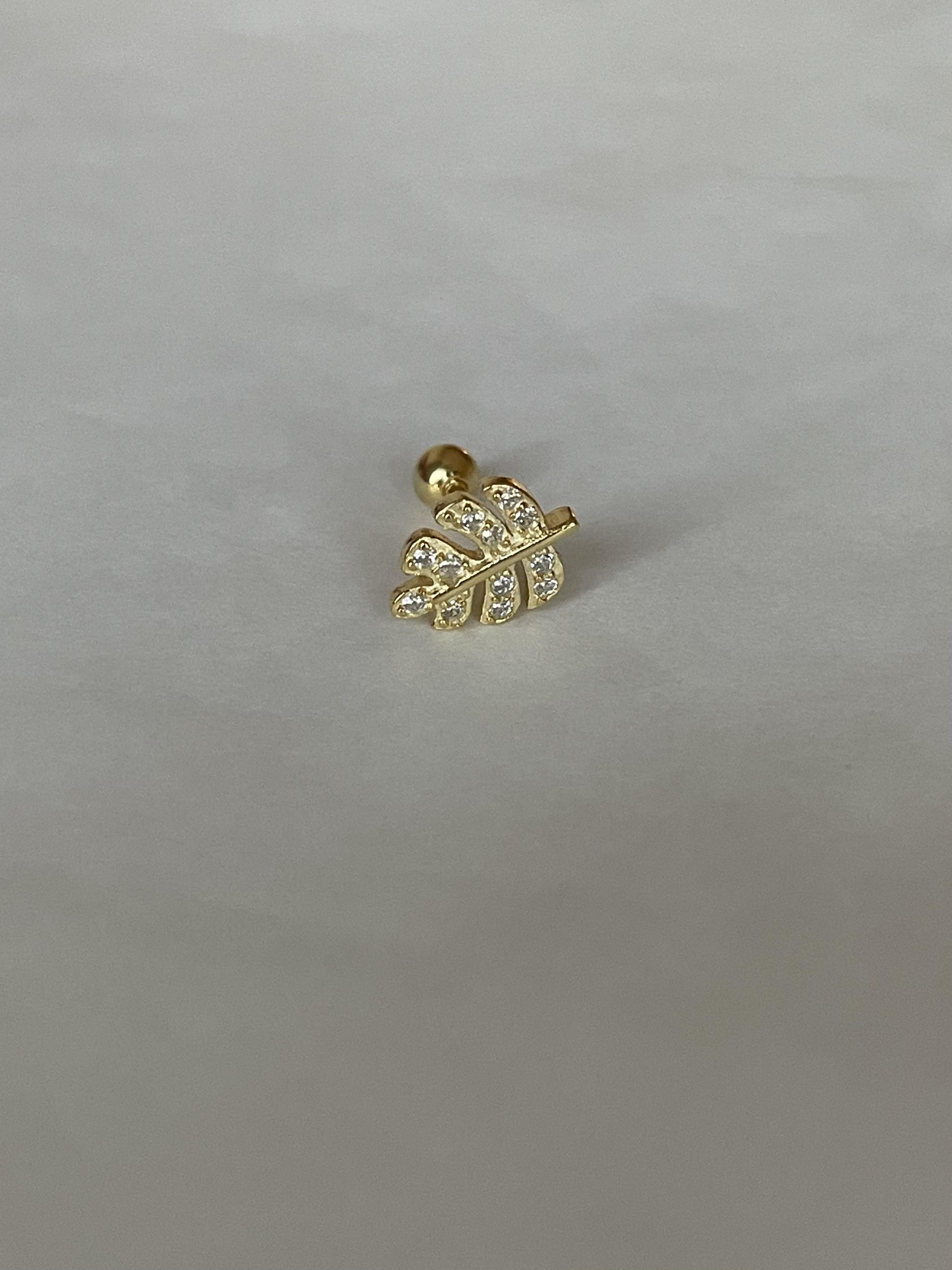 Yaprak Desenli Piercing