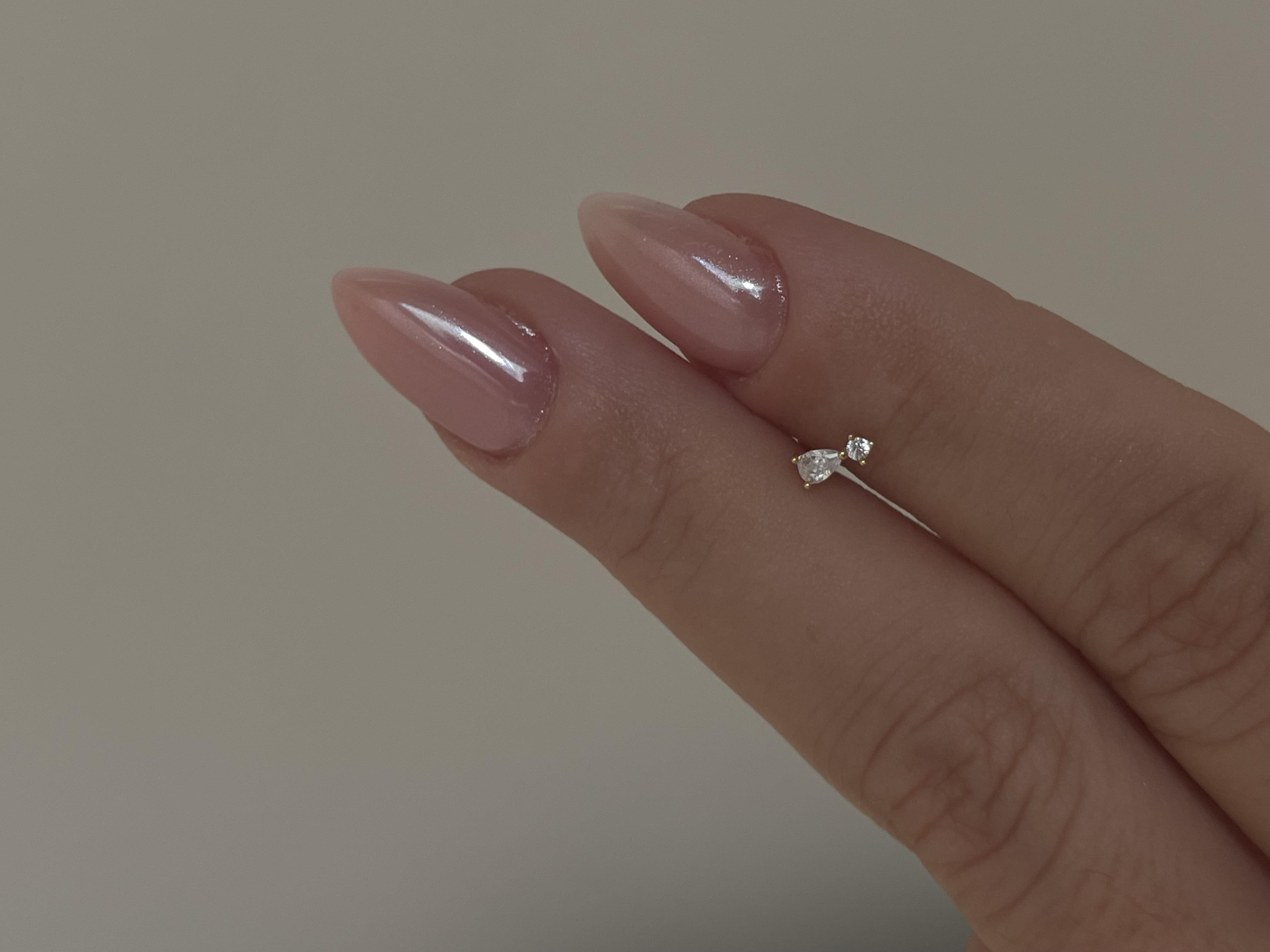 İki Taşlı Piercing
