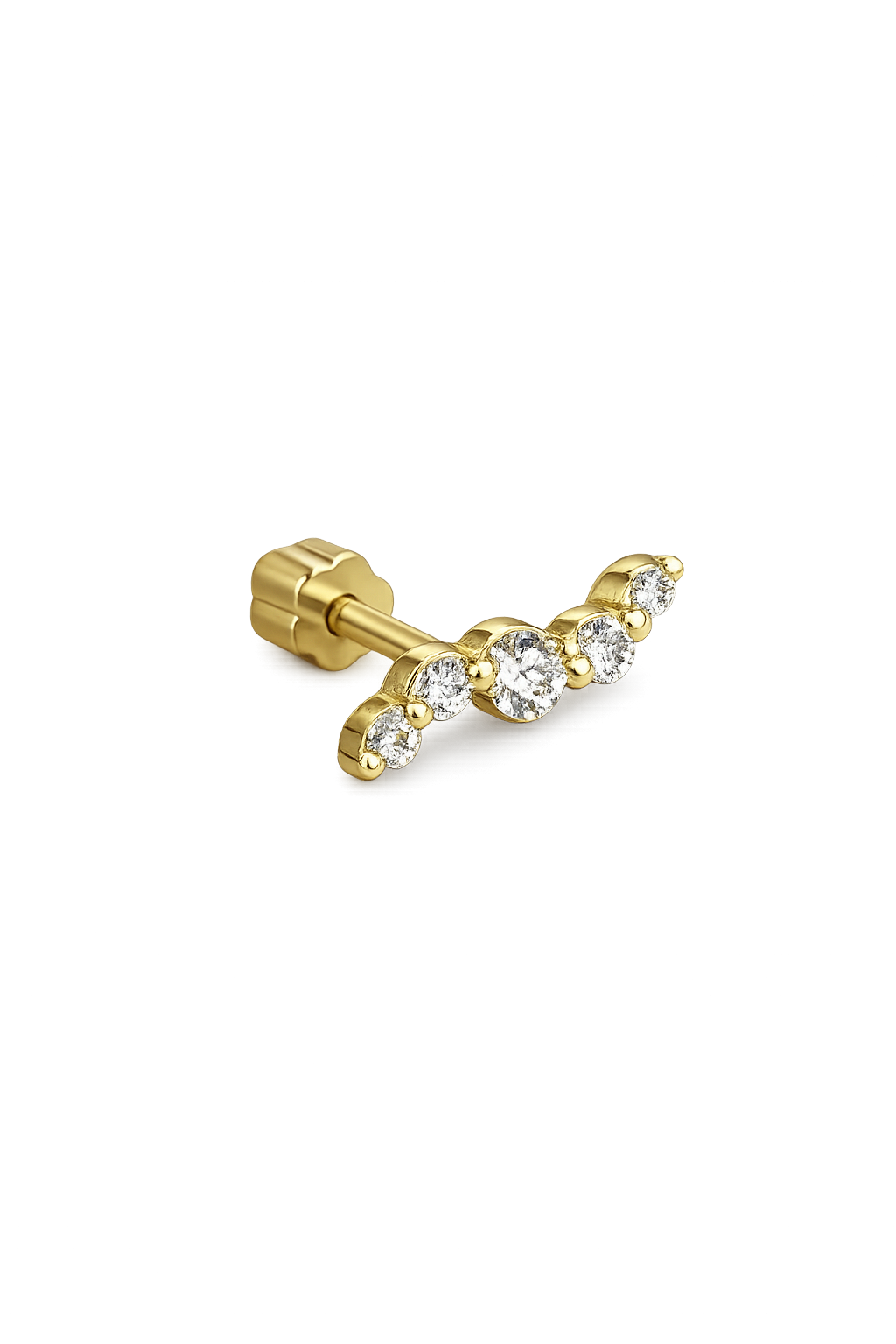 Kıvrımlı Taşlı Piercing