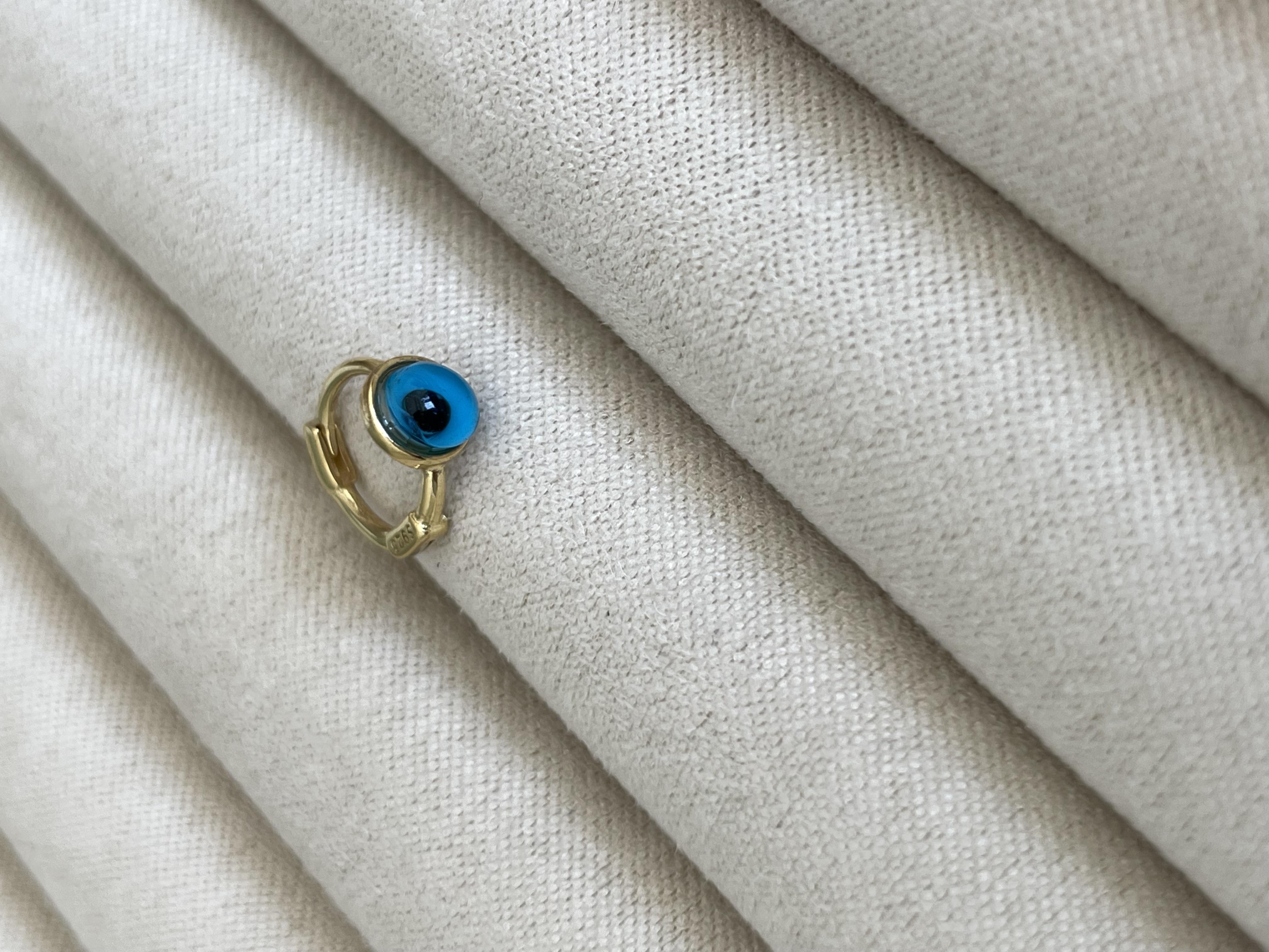 Nazar Boncuklu Halka Piercing