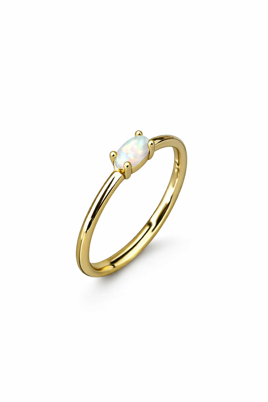 Opal Taşlı Serçe Yüzüğü