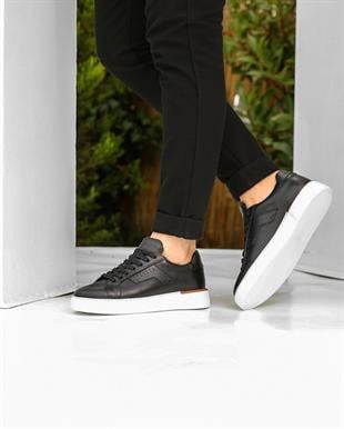 BLACK SEMAT 5480 HAKİKİ DERİ EVA TABAN GÜNLÜK ERKEK SNEAKER AYAKKABI