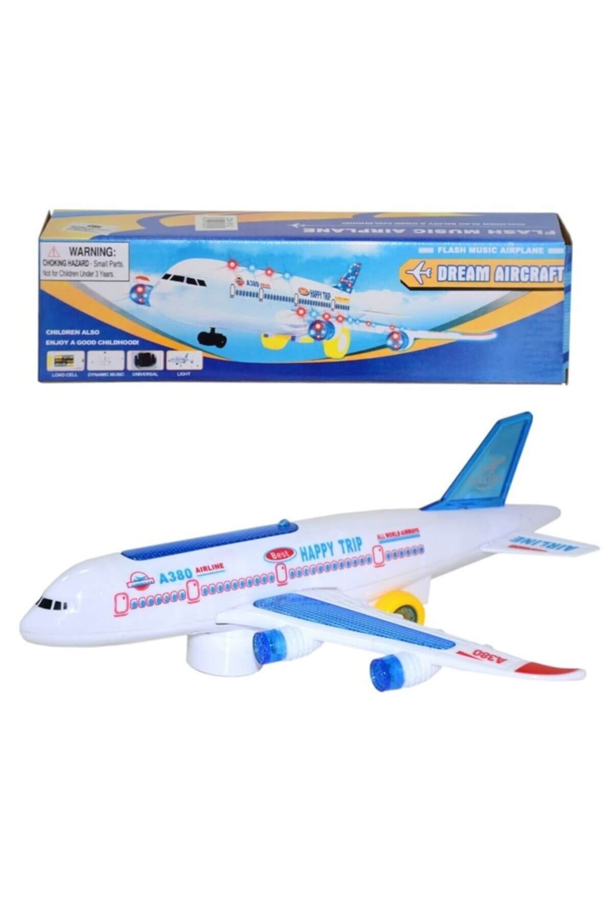 A380 Yolcu Uçağı Pilli-Sesli IŞIKLI