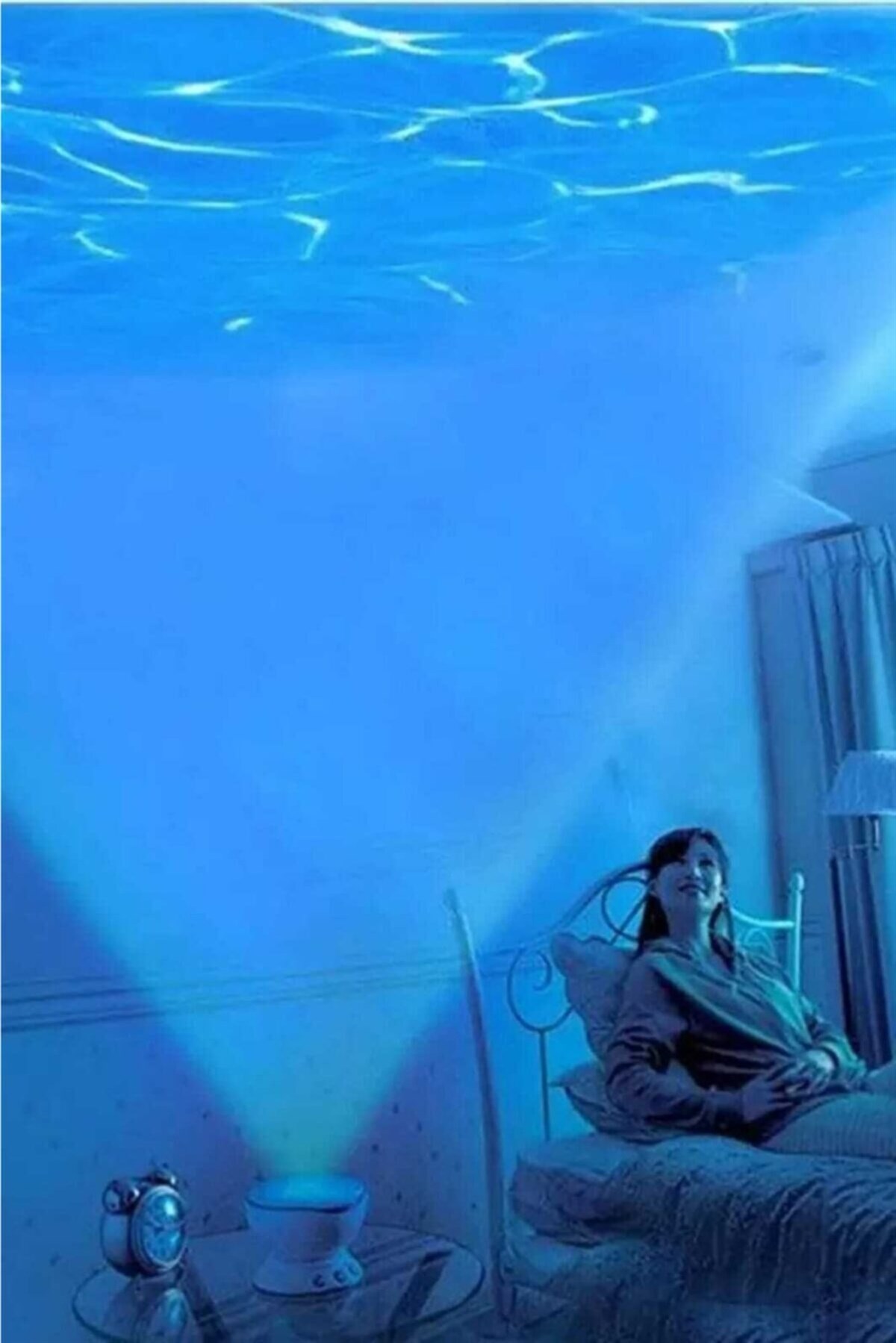 Dalga Görünümlü Projektör Okyanus Gece Lambası