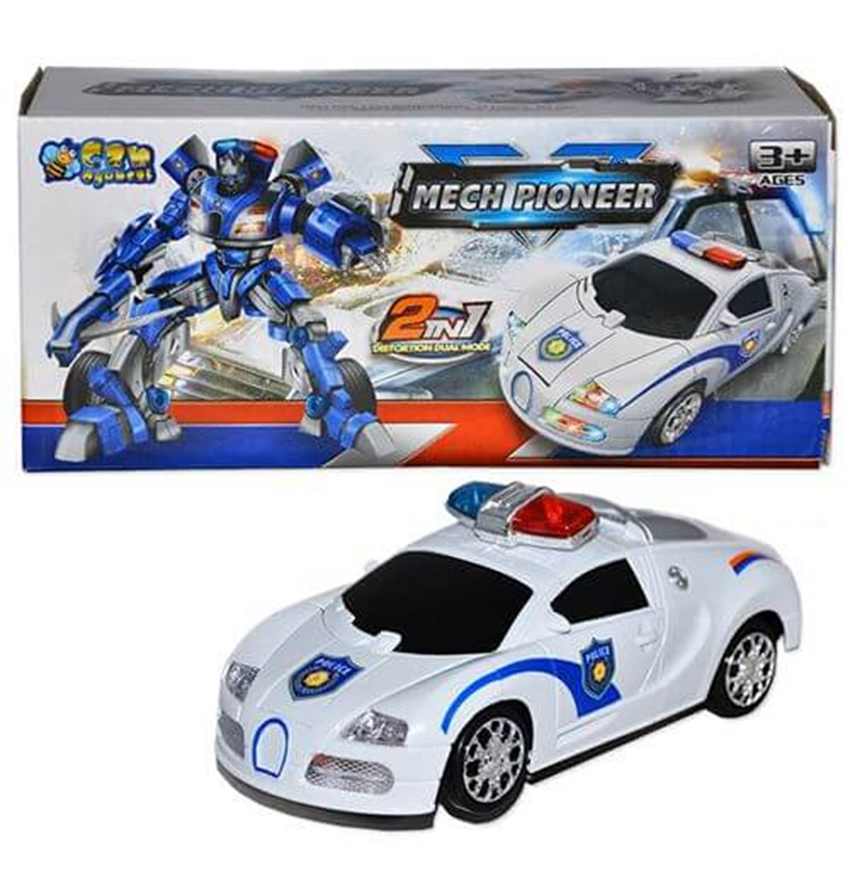 Robota Dönüşen  Polis Arabası 