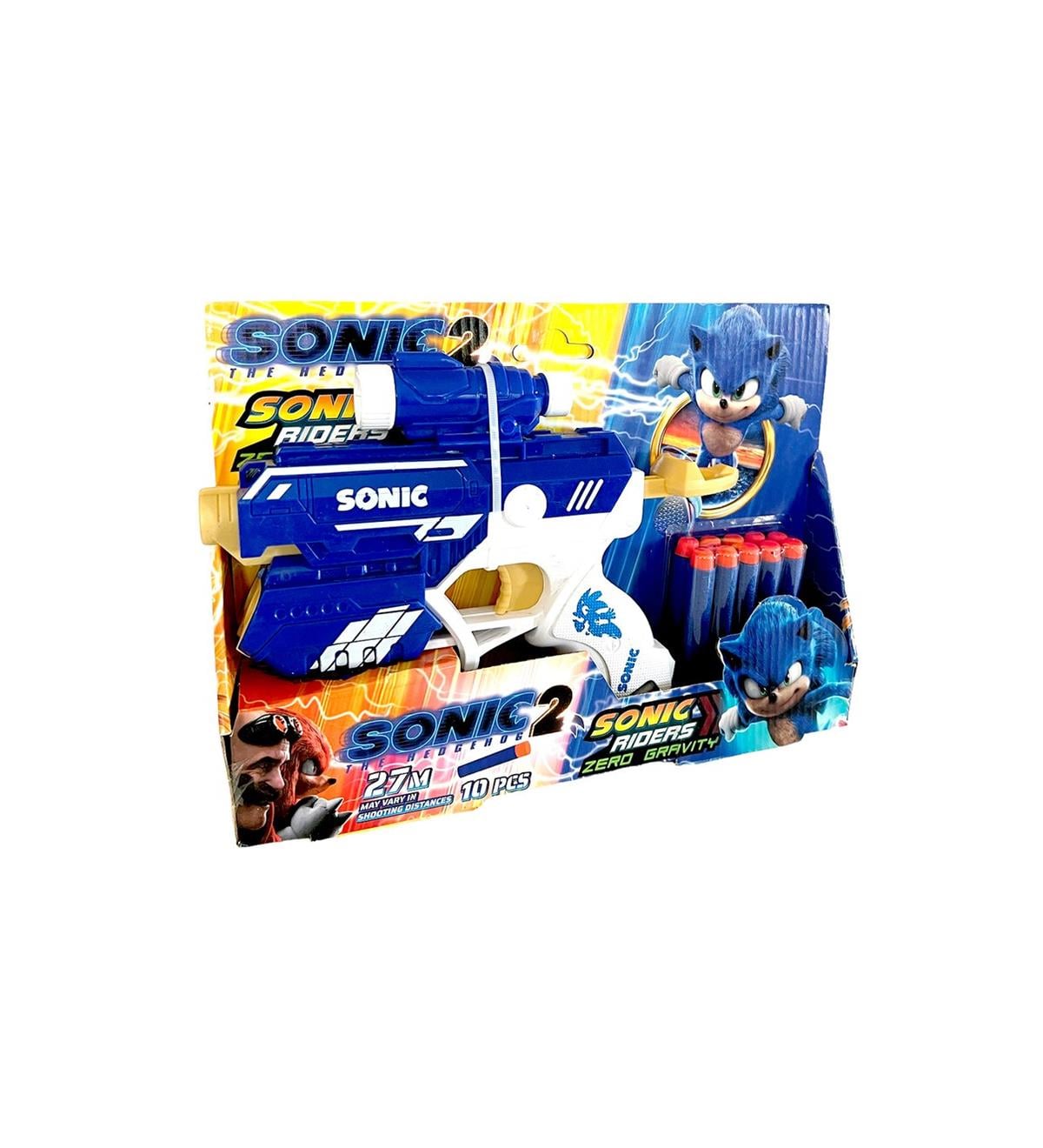 Sonic Sünger Mermi Atan Nerf Tabanca Sonic Modeli