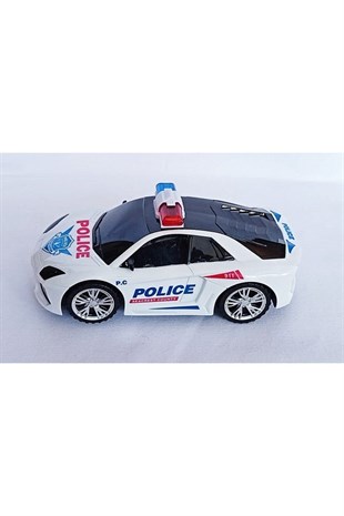 3D Işıklı Polis Arabası Siren Sesli