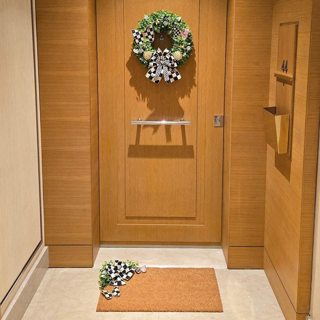 Mackenzie Childs Kurdeleli Model 1 Kapı Süsü Küçük Boy Paspas Set 5