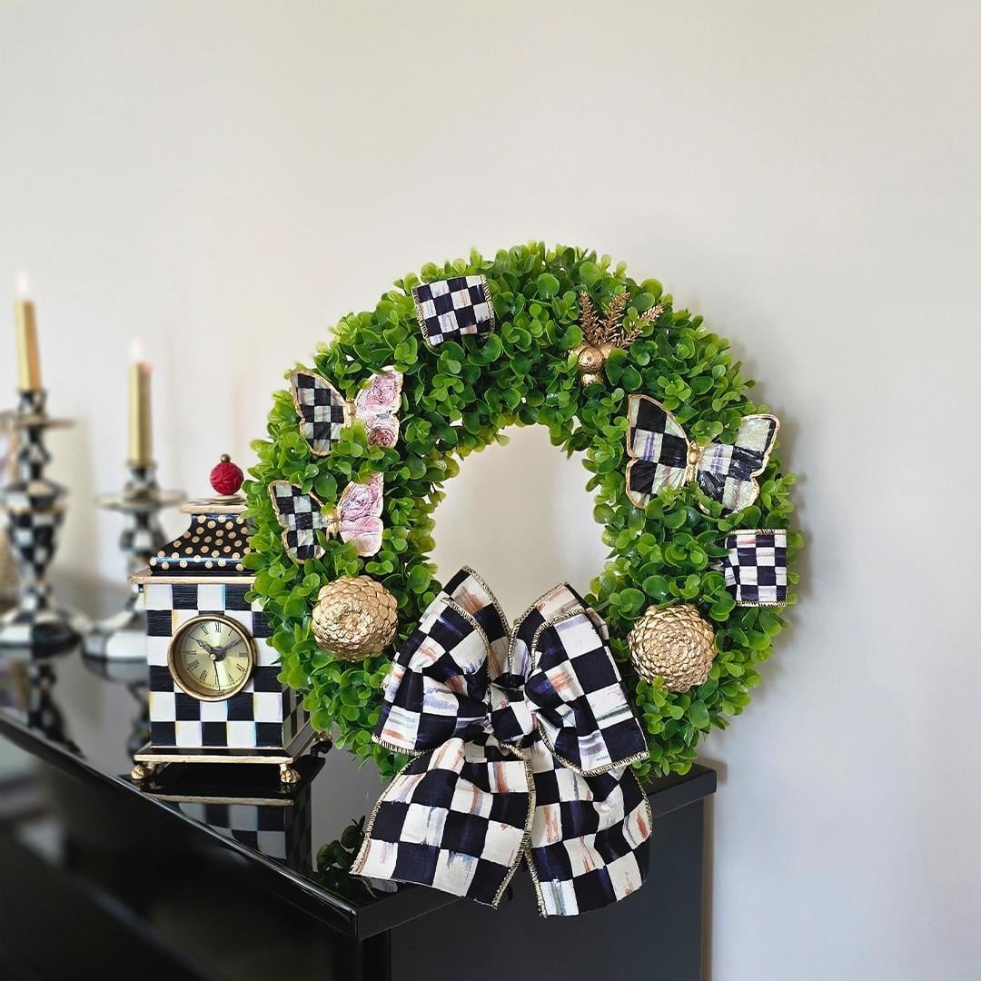 Mackenzie Childs Kurdeleli Model 2 Kapı Süsü Büyük Boy Paspas Set 12