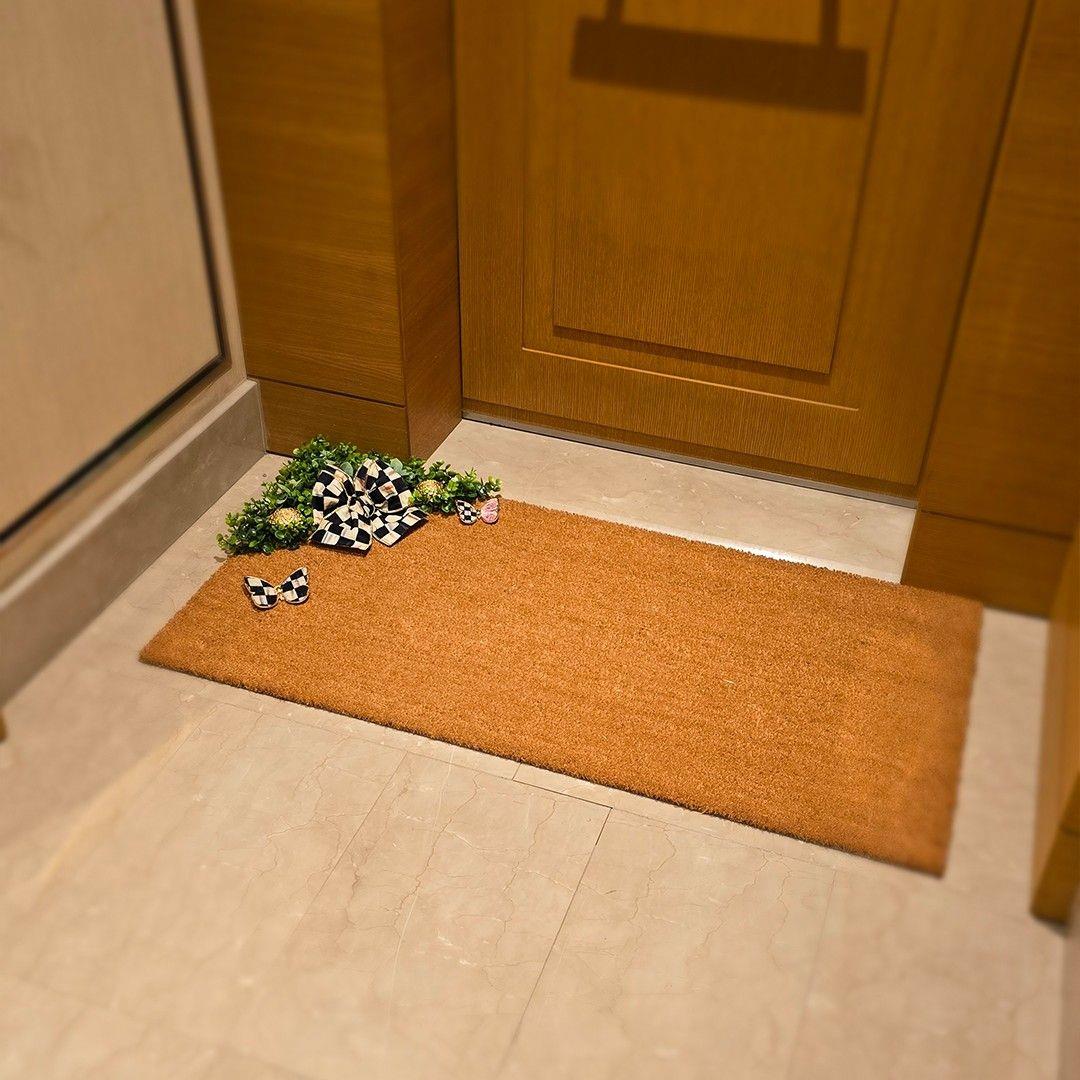 Özel Tasarım Kelebek Objeli Mackenzie-Childs Kurdeleli Paspas Büyük Boy Model 1