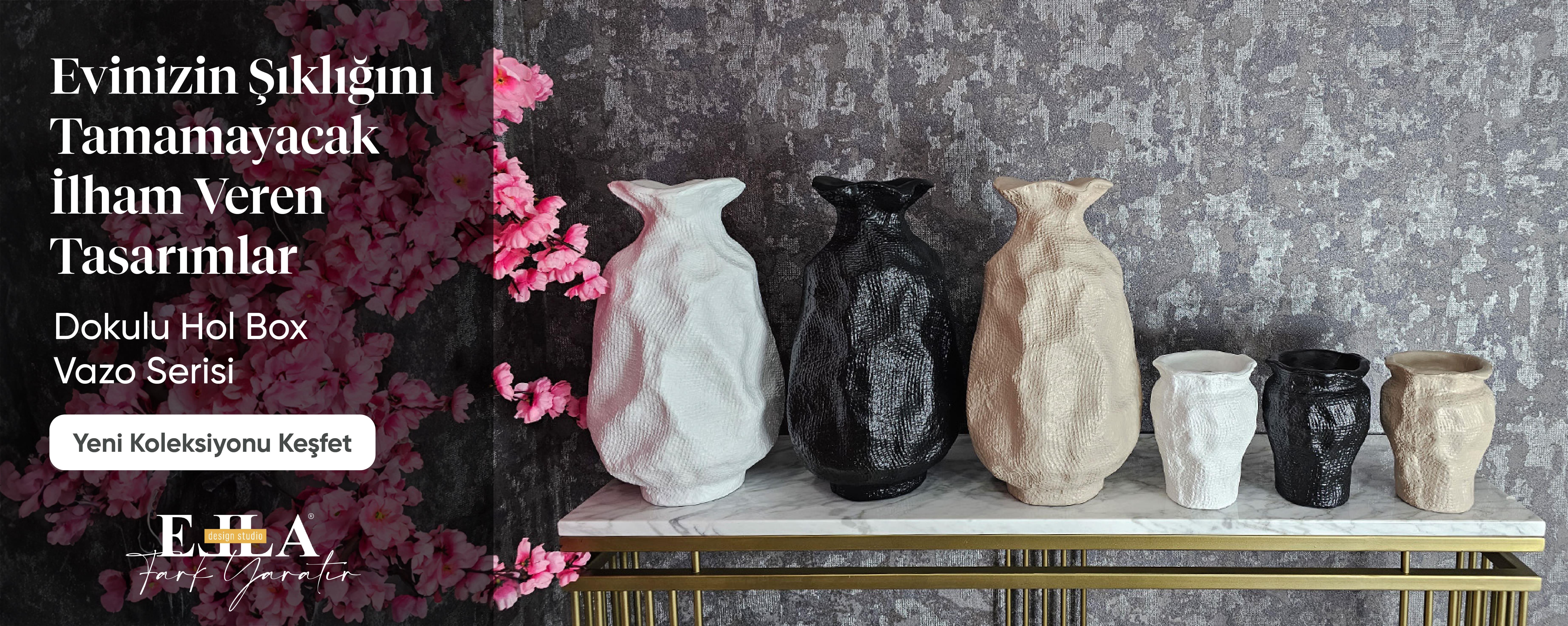 Dokulu Hol Box Vazolar Serisi 