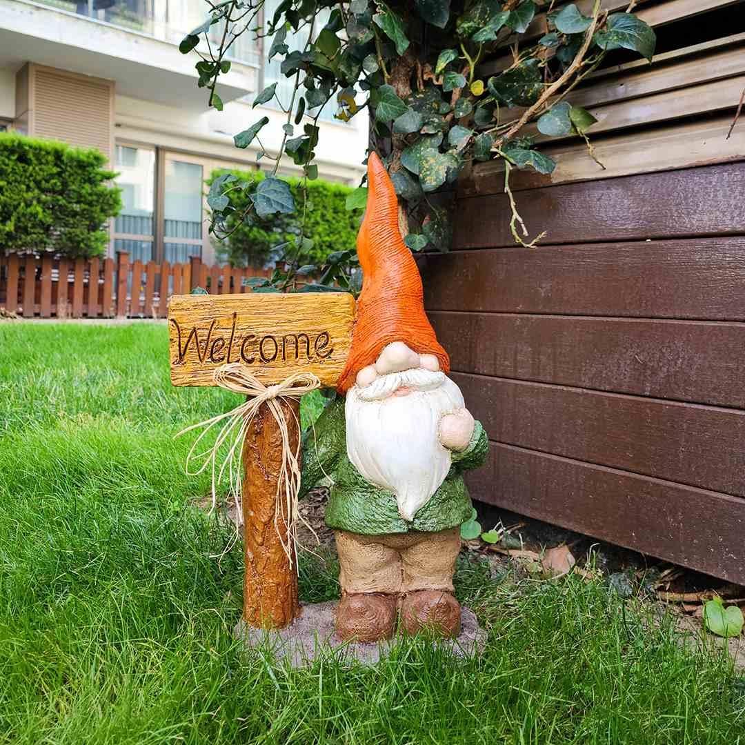Welcome Cüce Heykeli Turuncu