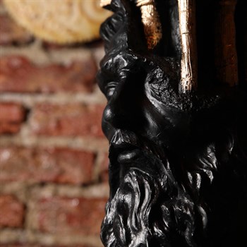 Olimpos Zeus Büst Siyah Gold Dekorasyon