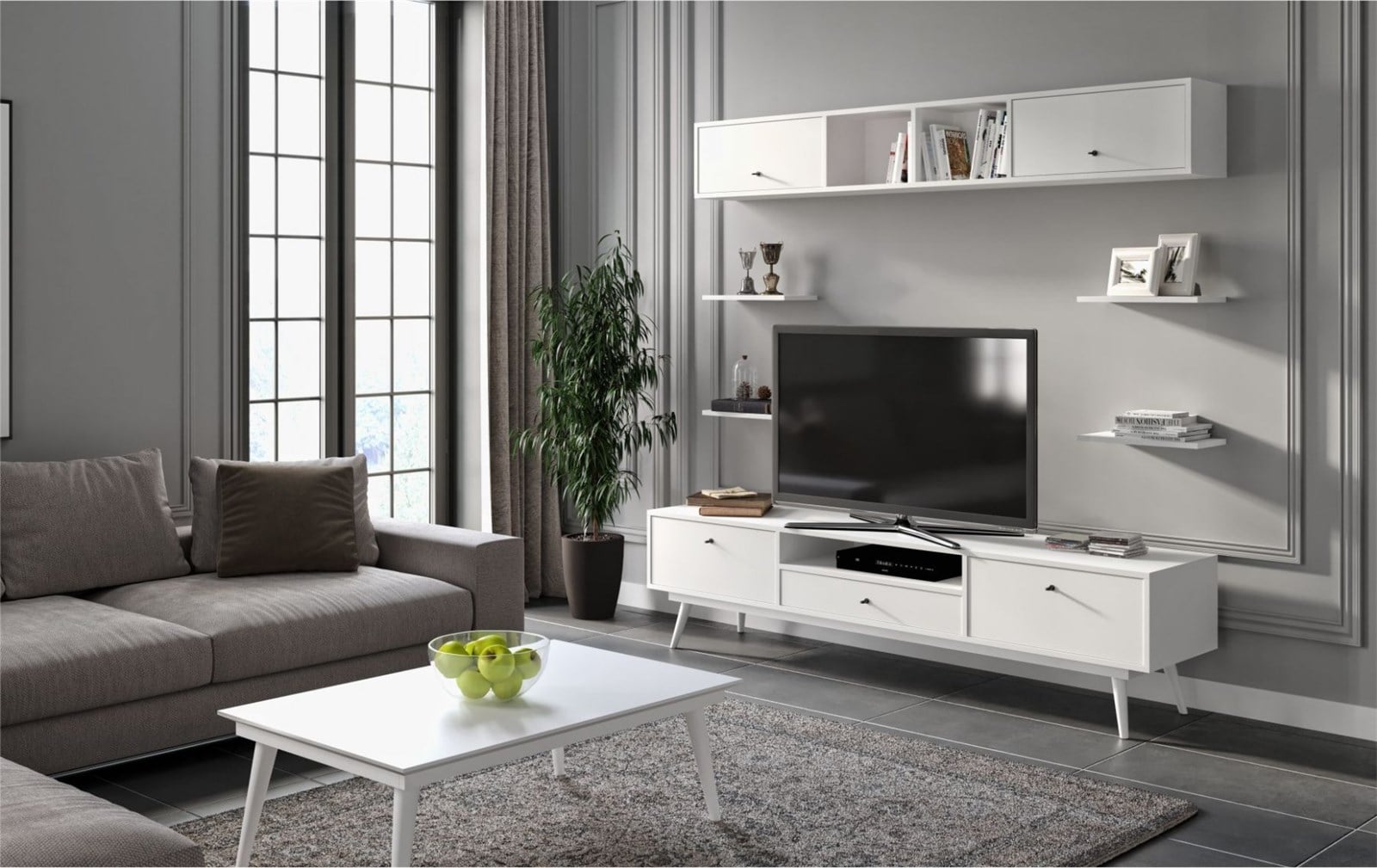 tv üniteleriSETAŞSETAŞFlexiroom Beyaz Tv Ünitesi