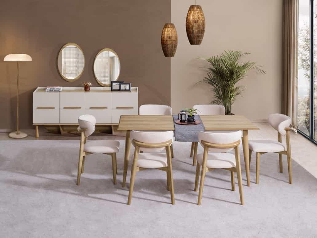 Modern Yemek Odası TakımlarıOTTİMOOTTİMOMoon Yemek Odası Takımı