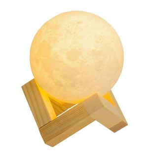 3 Boyutlu Tasarımlı Ay Gece Lambası 3d Moon Light Büyük Boy
