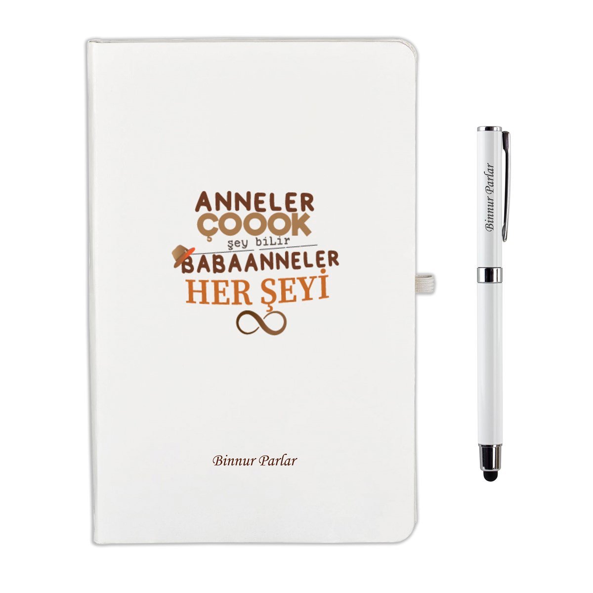  İsme Özel Defter ve Kalem Seti - Babaanne