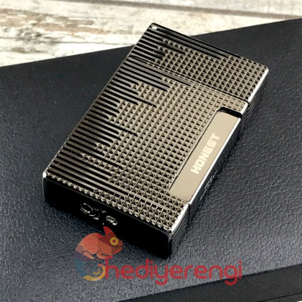 2'li Pürmüz Alevli Honest Marka Metal Füme Puro Çakmağı BCZ308