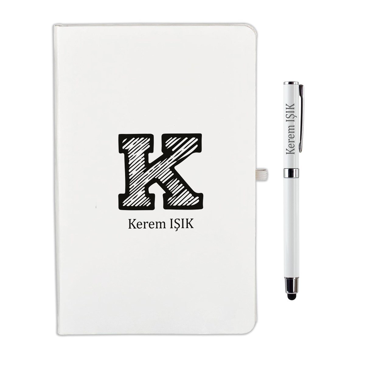 İsme Özel Harfli Defter Kalem Seti