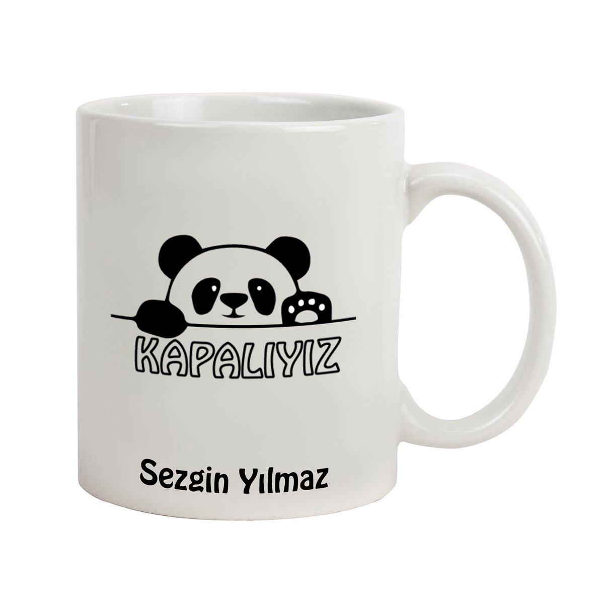 İsme Özel Kapalıyız Temalı Kupa Bardak