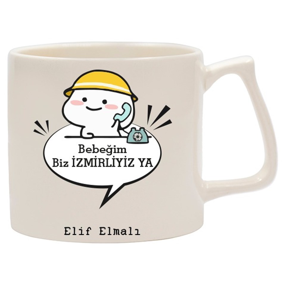 İsme Özel Kupa Bardak - Biz İzmirliyiz