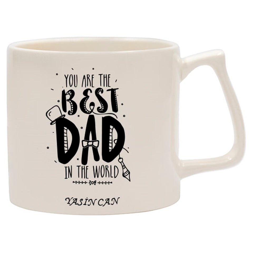İsme Özel Kupa Bardak - You Are The Best Dad Temalı