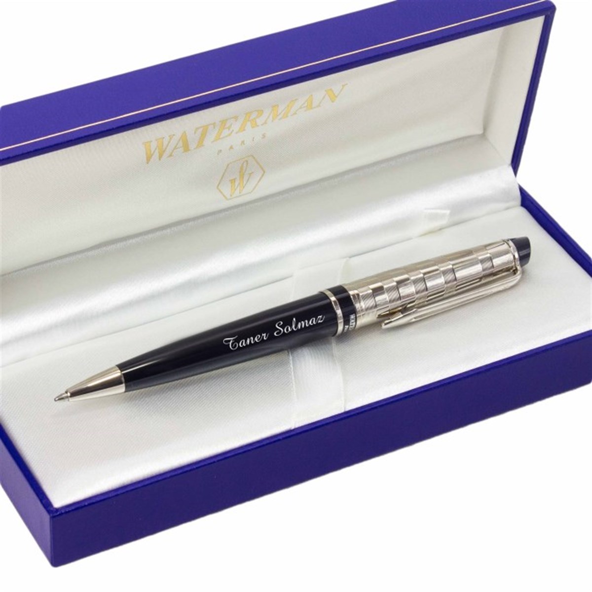 İsme Özel Waterman Metal Exclusive Tükenmez Kalem Siyah