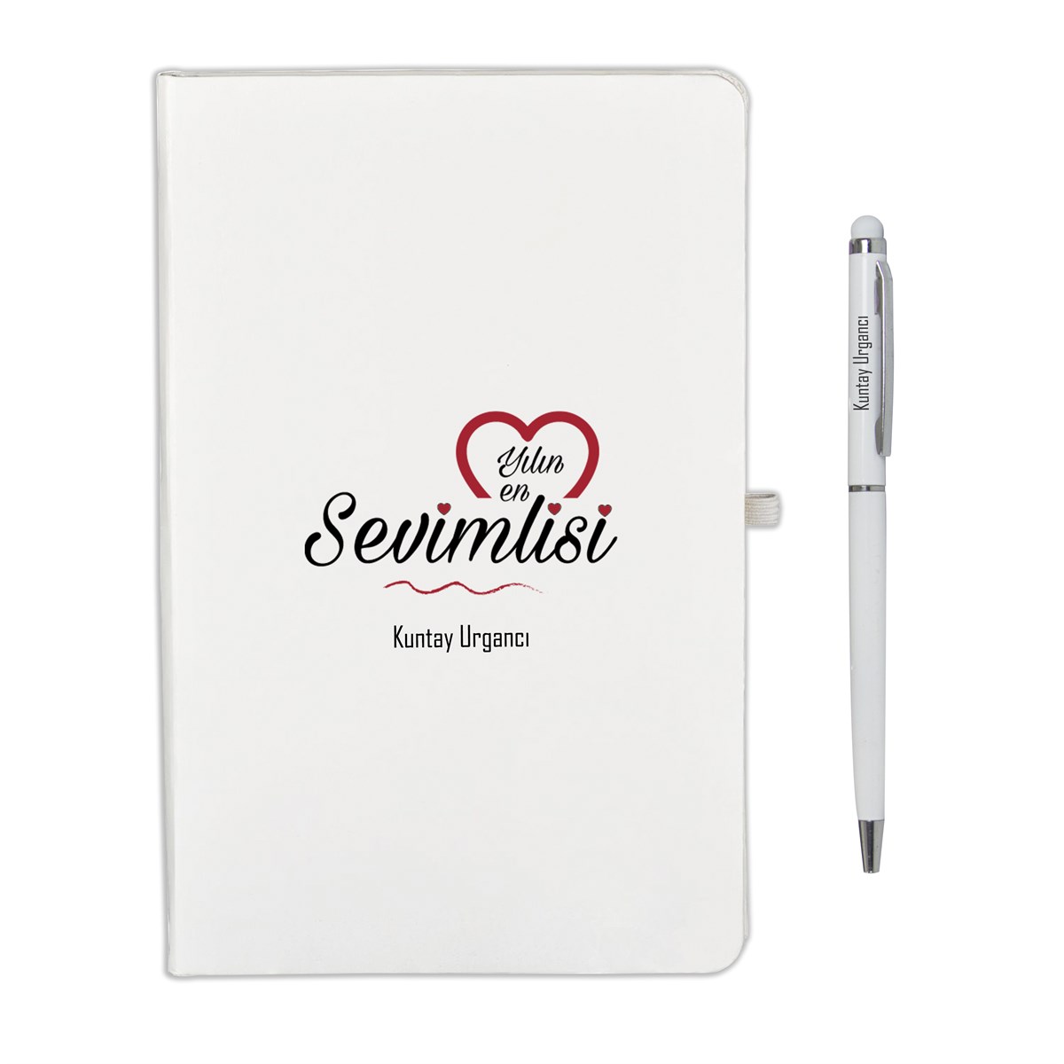 İsme Özel Yılın En Sevimlisi Temalı Defter ve Kalem Seti