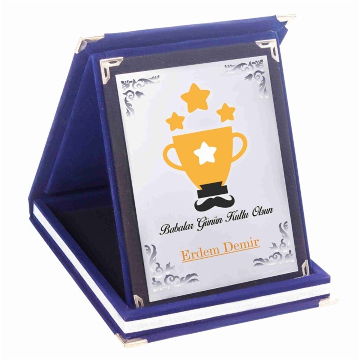 Kişiye Özel Babalar Günü Temalı Büyük Boy Plaket M2